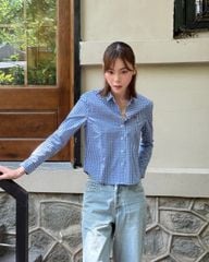 Áo Sơ Mi Nữ TheBlueTshirt Ultimate Classic Shirt - Royal Blue Gingham