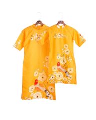 Áo Dài Gấm Vàng Bừng Sắc Xuân - Không Kèm Quần
