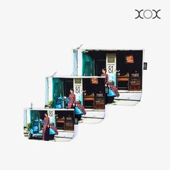 Túi XOX Zip Pockets Áo Dài Gốc Café Xưa