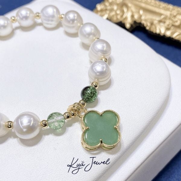Vòng tay Nữ KYA JEWEL ngọc trai Lucky Leaf