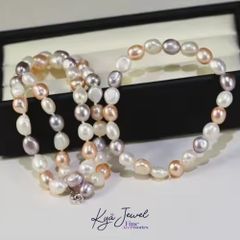 Vòng tay nữ KYA JEWEL Multicolor Pearl