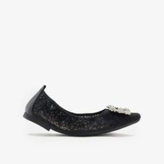 Giày Búp Bê Nữ Pazzion Alina Lace Diamante Foldable Flats