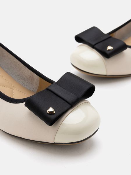 Giày Cao Gót Nữ Pazzion Itzel Love Embellished Bow Low Block Heels