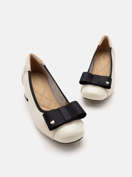Giày Cao Gót Nữ Pazzion Itzel Love Embellished Bow Low Block Heels