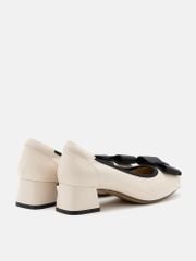 Giày Cao Gót Nữ Pazzion Itzel Love Embellished Bow Low Block Heels