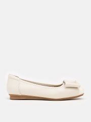 Giày Búp Bê Nữ Pazzion Jan Buckle Bow Square-Toe Flats