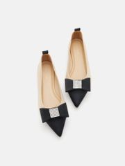 Giày Búp Bê Nữ Pazzion Janessa Flyknit Embellished Bow Flats