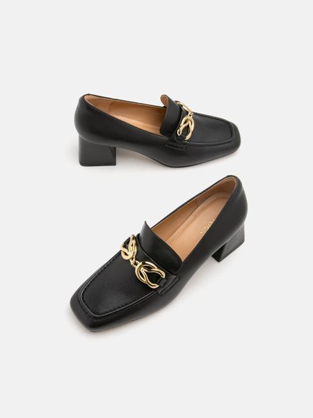 Giày Lười Nữ Pazzion Jules Chain Matte Loafer Heels