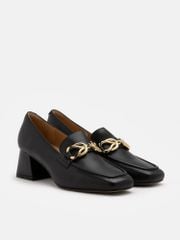 Giày Lười Nữ Pazzion Jules Chain Matte Loafer Heels