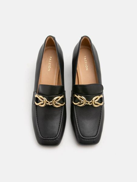 Giày Lười Nữ Pazzion Jules Chain Matte Loafer Heels