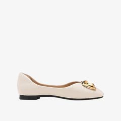 Giày Búp Bê Nữ Pazzion Kaori Gold Buckle Covered Flats