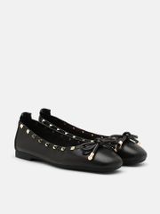 Giày Búp Bê Nữ Pazzion Karina Studded Bow Ballet Flats
