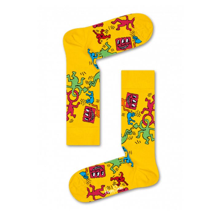 Vớ Unisex HAPPYSOCKS Keith Haring All Over