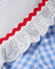 Áo Sơ Mi Bé Gái TheBlueTshirt BlueKid Lolita Top - AquaBlue Gingham
