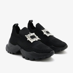 Giày sneaker Pazzion Marie Crystal Embellished Flyknit Sneakers