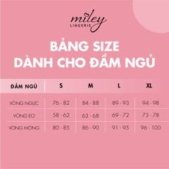 Đầm Ngủ Nữ Hai Dây Thun Lạnh Phối Ren Sexy & Comport Miley Lingerie Màu Trắng DMS0201