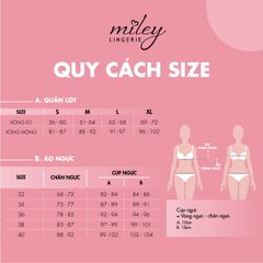 Áo Ngực Bralette Không Gọng Thun Lạnh Hoa Văn Active BRM07015