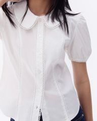 Áo Kiểu Nữ TheBlueTshirt Jennie Shirt - Ivory White