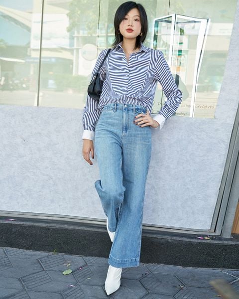 Quần Dài Nữ TheBlueTshirt Icon Jeans - Light Blue