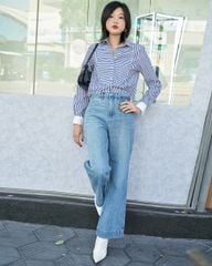Quần Dài Nữ TheBlueTshirt Icon Jeans - Light Blue