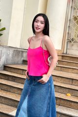 Áo Nữ TheBlueTshirt Daily Cami Top - Lụa Tổng Hợp Hồng Rose