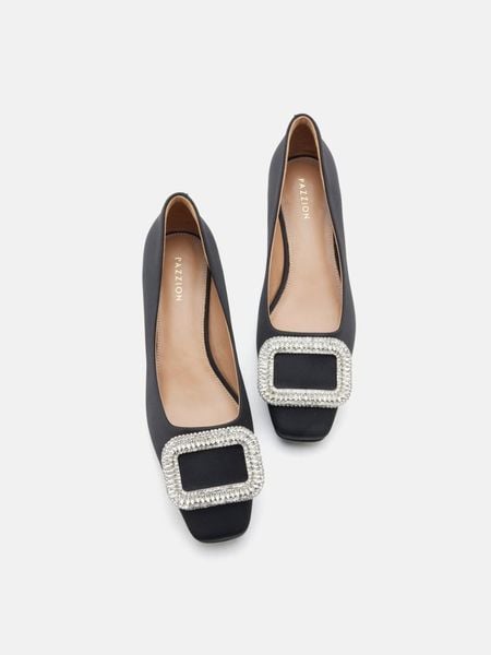 Giày Cao Gót Nữ Pazzion Olea Crystal Embellished Buckle Heels