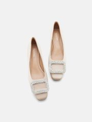 Giày Cao Gót Nữ Pazzion Olea Crystal Embellished Buckle Heels
