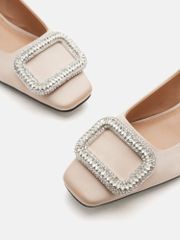 Giày Cao Gót Nữ Pazzion Olea Crystal Embellished Buckle Heels