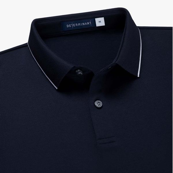Áo Polo Nam DETERMINANT Cotton Kháng Khuẩn, Thoáng Mát Tay Ngắn- P22