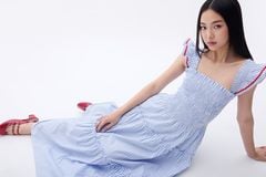 Đầm Nữ TheBlueTshirt Maxi People Stripe Dress - Red ZigZag Lace