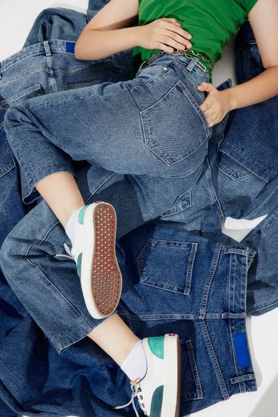 Quần Dài Nữ TheBlueTshirt The Original Dad Jeans - Light Blue Wash