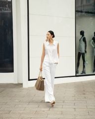 Quần Dài Linen Nữ F2 Trắng Sắc Màu Tự Do