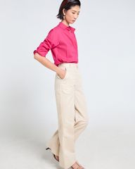 Quần Dài Nữ F2 Linen  Kem Tender Drit