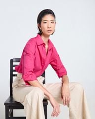 Quần Dài Nữ F2 Linen  Kem Tender Drit
