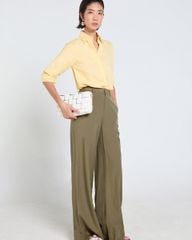 Quần Dài Nữ F2 Linen  Xanh Rêu Tender Drit
