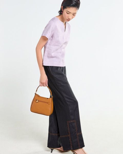 Quần Dài Nữ F2 Linen  Đen Tender Drit