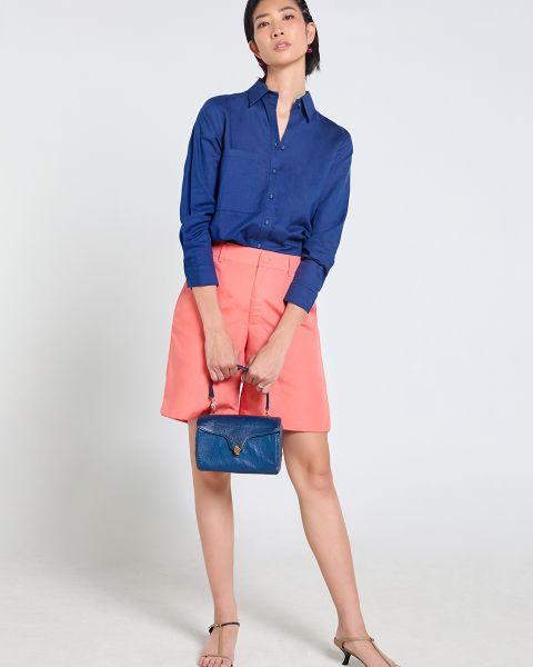Quần Short Nữ F2 Linen  Hồng Cam Tender Drit
