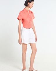 Quần Short Nữ F2 Linen Trắng Tender Drit