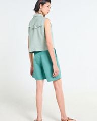 Quần Short Nữ F2 Linen Xanh Lá Nhạt Tender Drit
