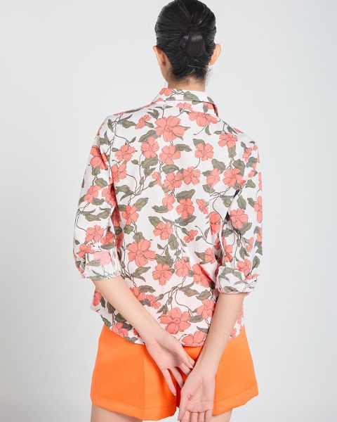 Quần Short Nữ F2 Gấm Cam A Touch Of Effortless Elegance