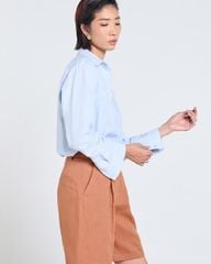 Quần Short Nữ F2 Linen  Nâu Đậm Tender Drit