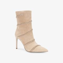 Giày Boots Nữ Rene Caovilla Cleo Crystal Booties 100 mm