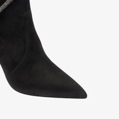 Giày Boots Nữ Rene Caovilla Cleo Crystals Black Bootie 100 mm