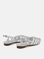 Giày Búp Bê Nữ Pazzion Rebekah Strappy Metallic Slingback Flats