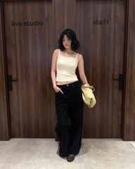 Áo Thun Nữ TheBlueTshirt 90s Tank - Beige Bamboo Cotton