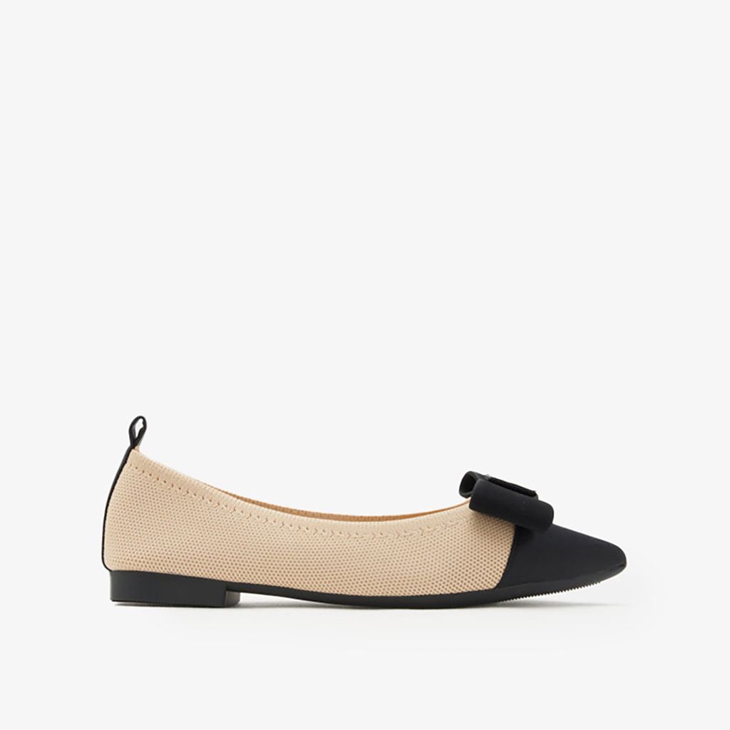 Giày Búp Bê Nữ Pazzion Janessa Flyknit Embellished Bow Flats