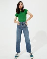 Quần Dài Nữ TheBlueTshirt The Original Dad Jeans - Light Blue Wash