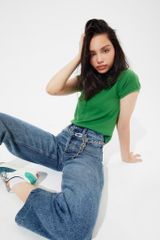 Quần Dài Nữ TheBlueTshirt The Original Dad Jeans - Light Blue Wash