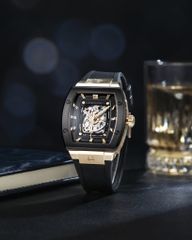 Đồng Hồ Nam FERRAGAMO F80 TONNEAU SKELETON