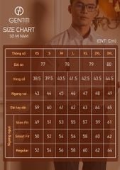 Áo Sơ Mi Nam GENTITI Trơn Tay Dài Màu Trắng - Kiểu Dáng Slim Fit